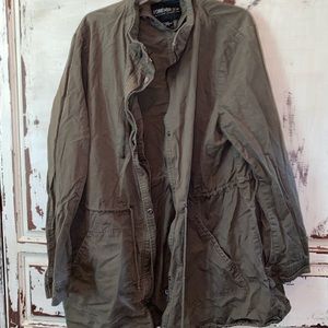 Forever 21+ Army Green Utility Jacket 3X